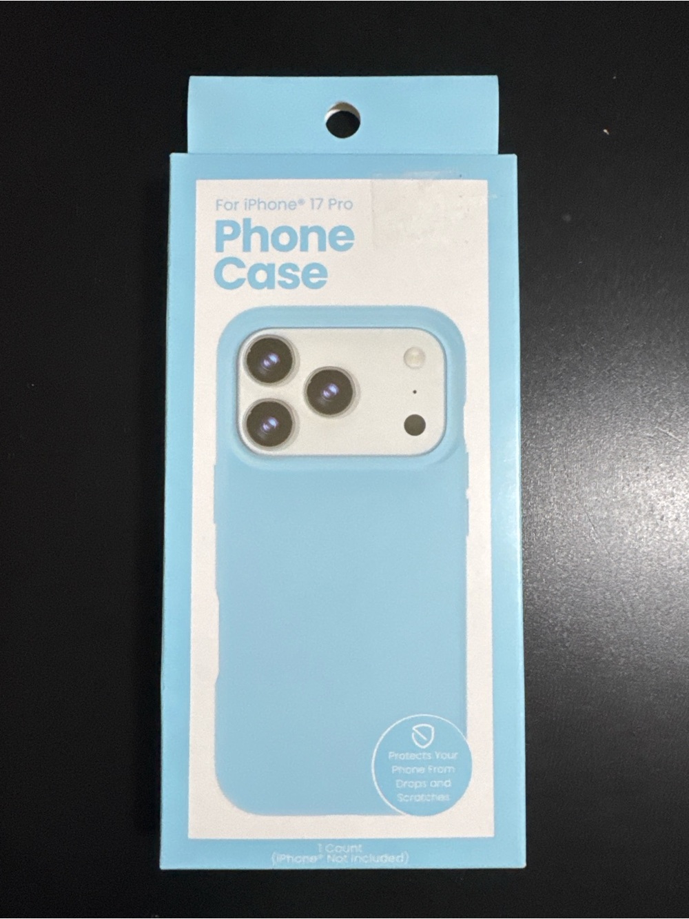 Blue Silicone Case for iPhone 17 Pro - Light Blue